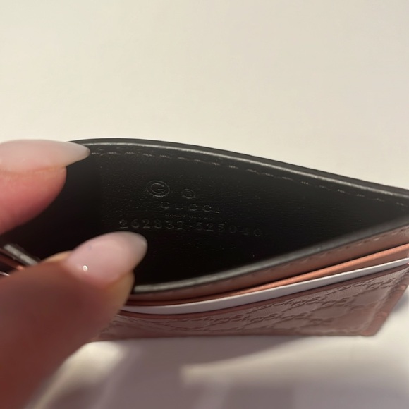 SOLD - Gucci Microguccissima Pattern Leather Card Holder NEW - Picture 6 of 7